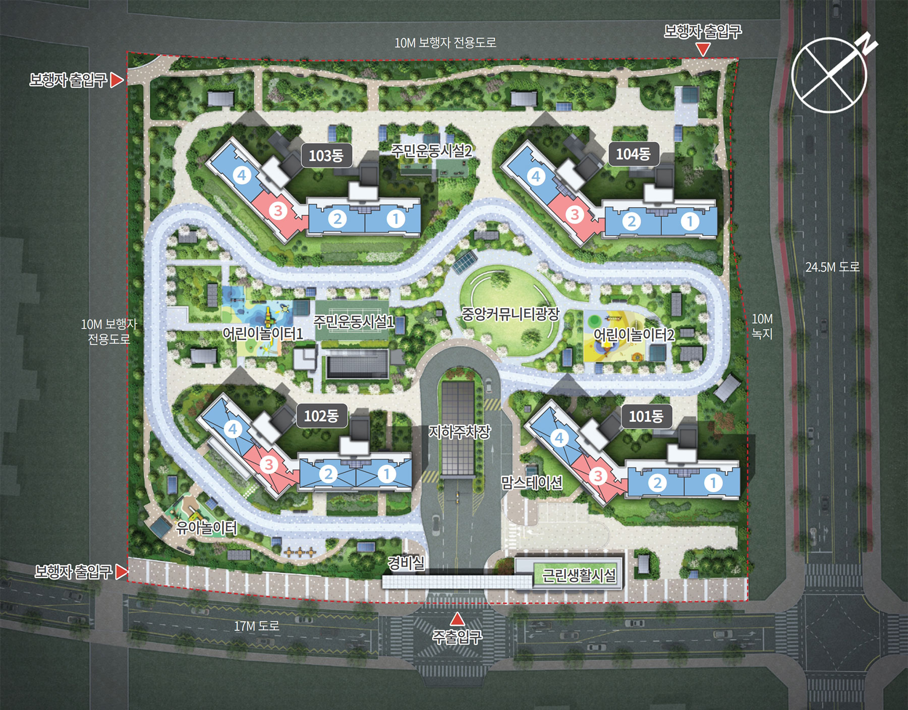 시흥 거모 호반써밋 단지배치도